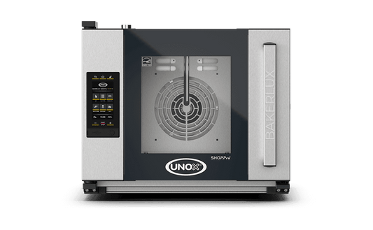 4 trays 460x330 Render of UNOX BAKERLUX SHOP.Pro™ MASTER commercial convection with humidity oven XEFR-04HS-EMRV-MT.
