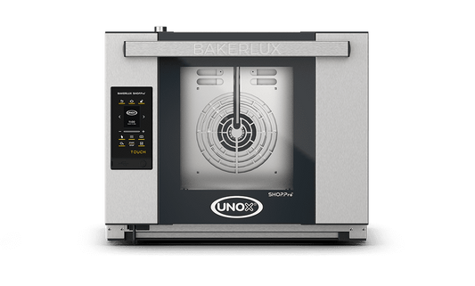 4 trays 460x330 Render of UNOX BAKERLUX SHOP.Pro™ TOUCH commercial convection with humidity oven XEFR-04HS-ETDV.