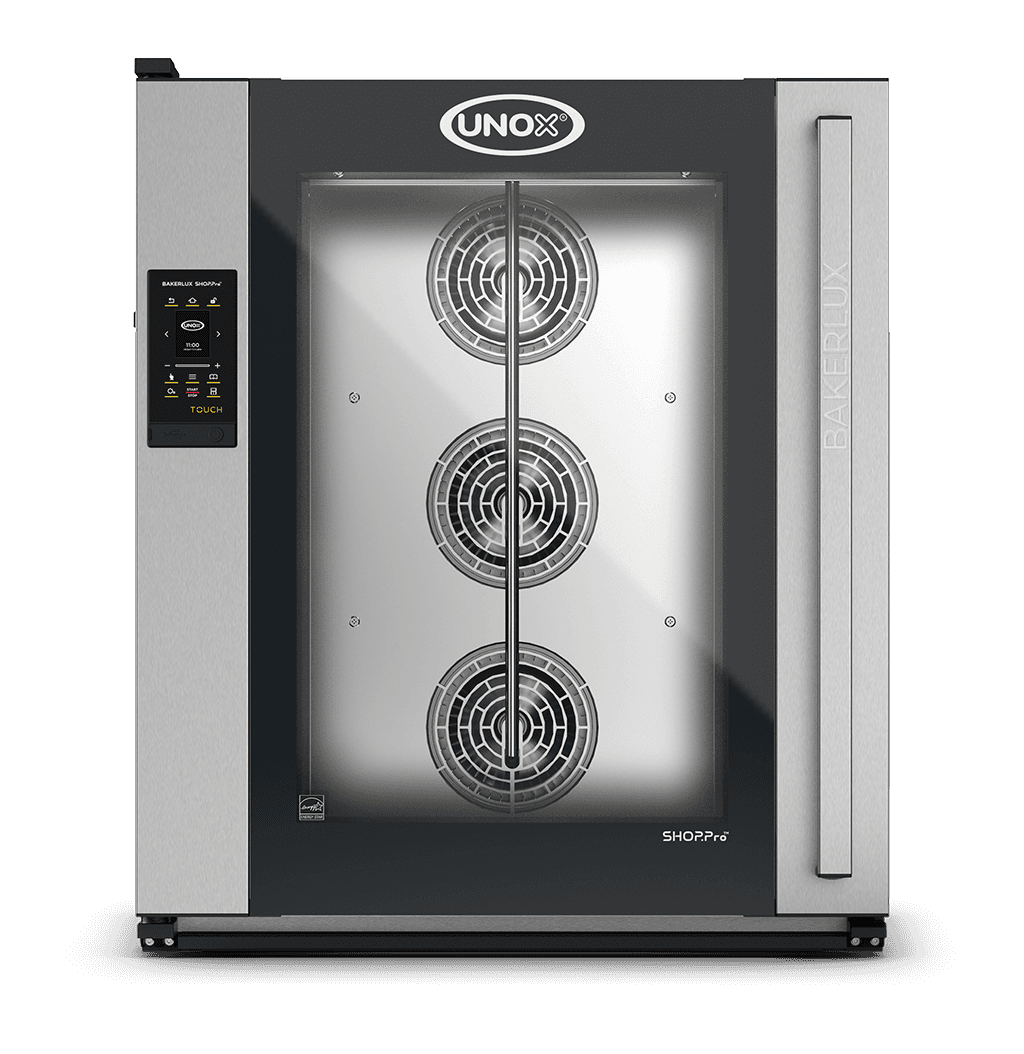 10 trays 600x400 Render of UNOX BAKERLUX SHOP.Pro™ TOUCH commercial convection with humidity oven XEFR-10EU-ETRV.