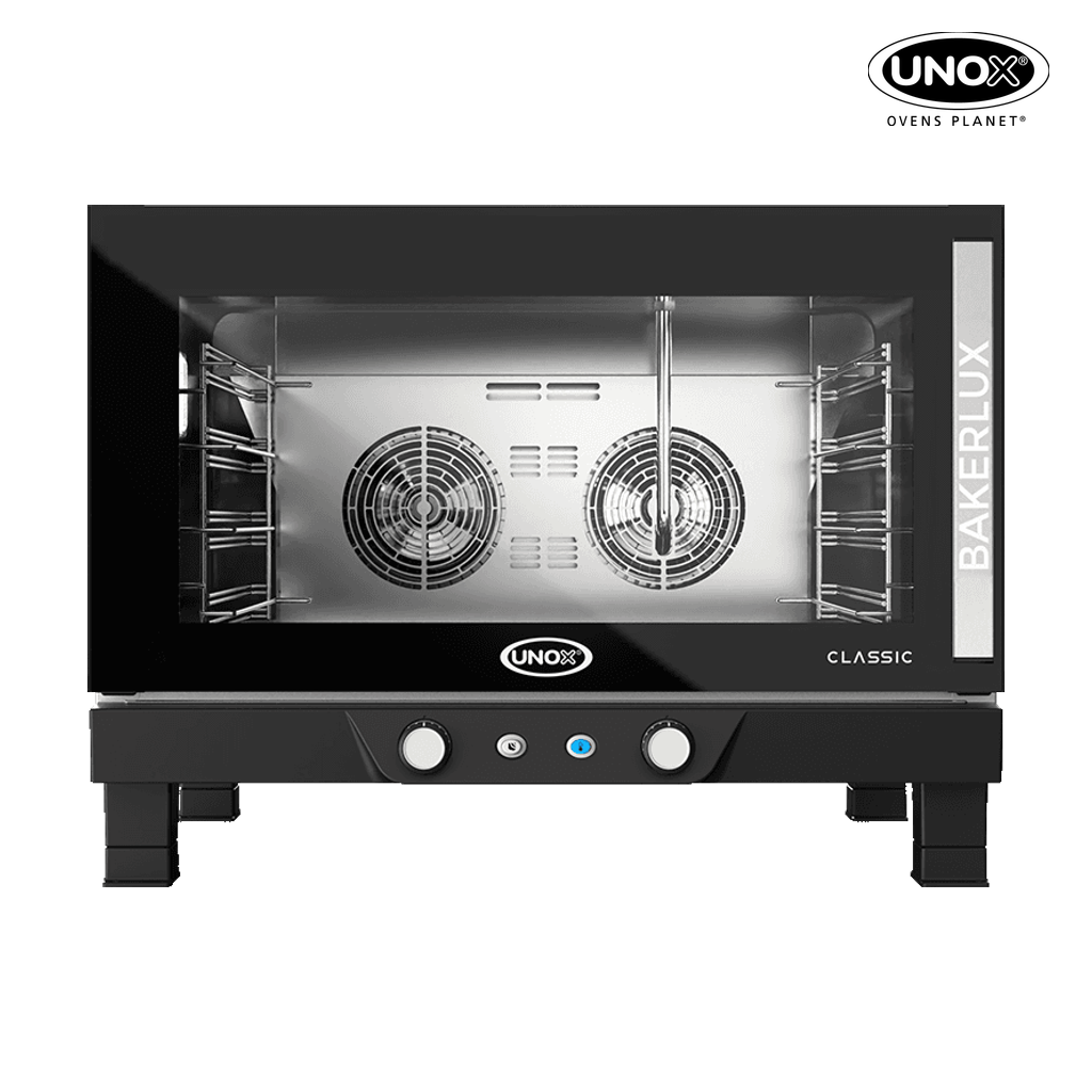 4 trays 600x400 Render of UNOX BAKERLUX CLASSIC™ commercial convection with humidity oven XENA-04EU-EARV.