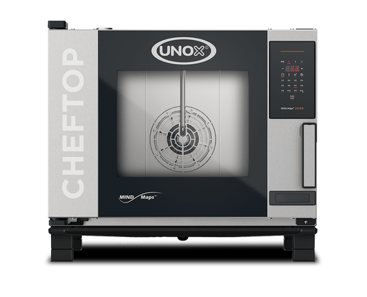 5 trays GN 1/1 Render of UNOX CHEFTOP MIND.Maps™ ZERO commercial convection with humidity oven XEVC-0511-EZRM-LP.