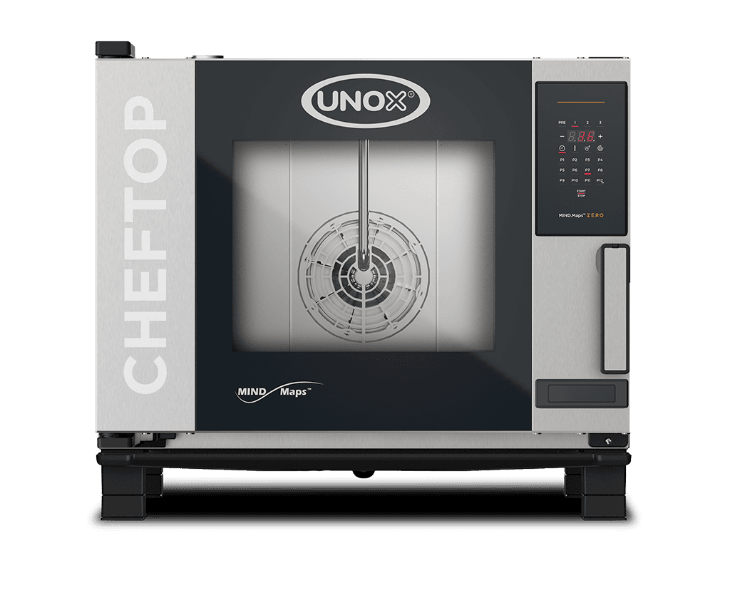 5 trays GN 1/1 Render of UNOX CHEFTOP MIND.Maps™ ZERO commercial convection with humidity oven XEVC-0511-EZRM.