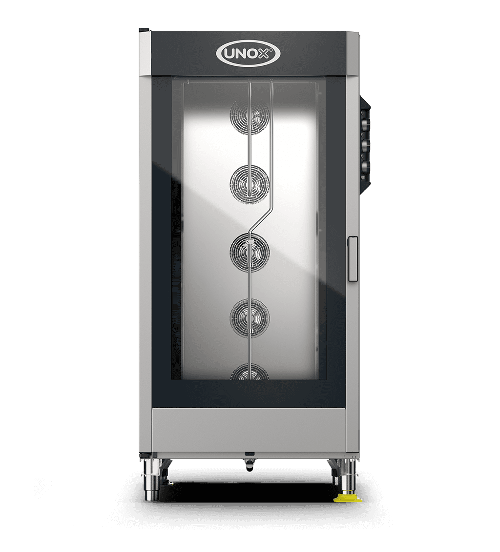 20 trays GN 2/1 Render of UNOX CHEFLUX™ commercial convection with humidity oven XV4093.