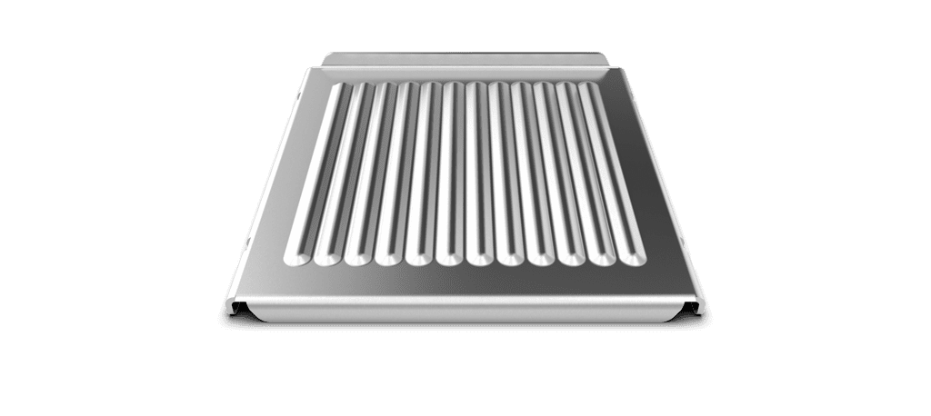 SPEED.Plate RIBBED unox commercial tray for speed oven 300x300, 11.8" x 11.8" TG143.