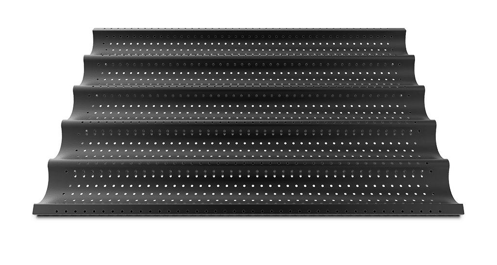 FORO.BAGUETTE.BLACK unox commercial tray for bakery and pastry 600x400, 18"x16", 18"x26" TG435.