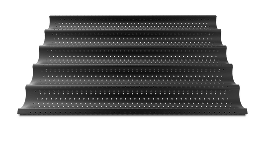 FORO.BAGUETTE.BLACK unox commercial tray for bakery and pastry 600x400, 18"x16", 18"x26" TG435.