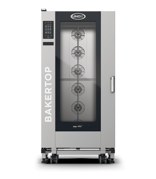16 trays 600x400 Render of UNOX BAKERTOP MIND.Maps™ BIG PLUS commercial trolley combi oven XEBL-16EU-DPRS.