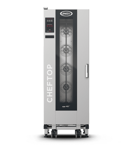 20 trays GN 1/1 Render of UNOX CHEFTOP MIND.Maps™ BIG ONE commercial trolley combi oven XECL-2013-E1RS.