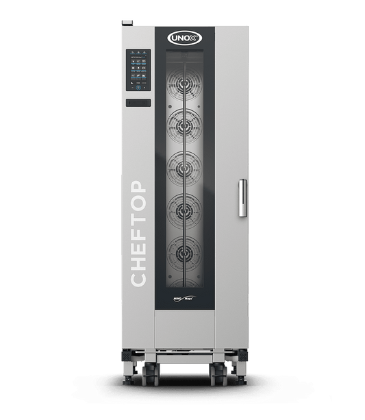 20 trays GN 1/1 Render of UNOX CHEFTOP MIND.Maps™ BIG PLUS commercial trolley combi oven XECL-2013-YPRS.