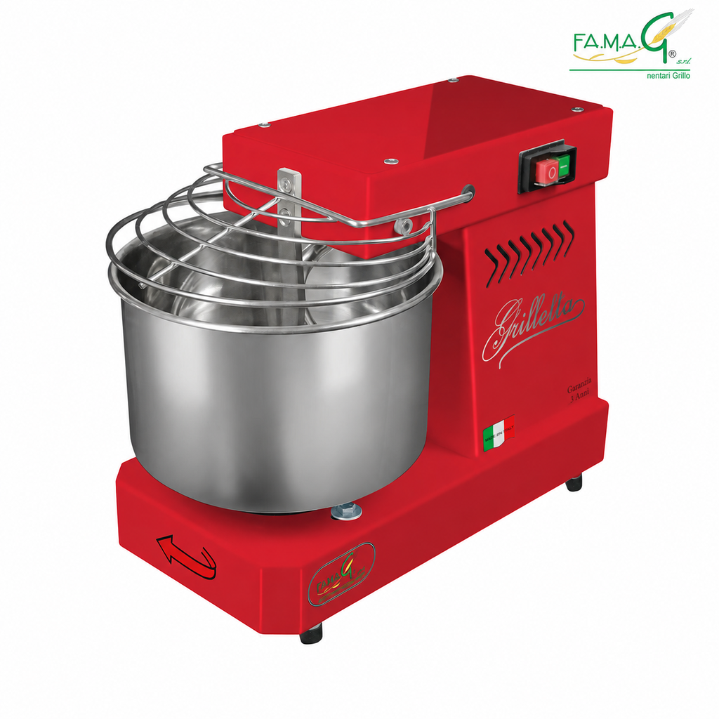 Famag IM5 Single Speed Spiral Dough Mixer - Ruby