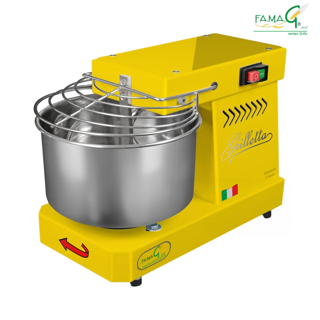 Famag IM5 Single Speed Spiral Dough Mixer - Mustard
