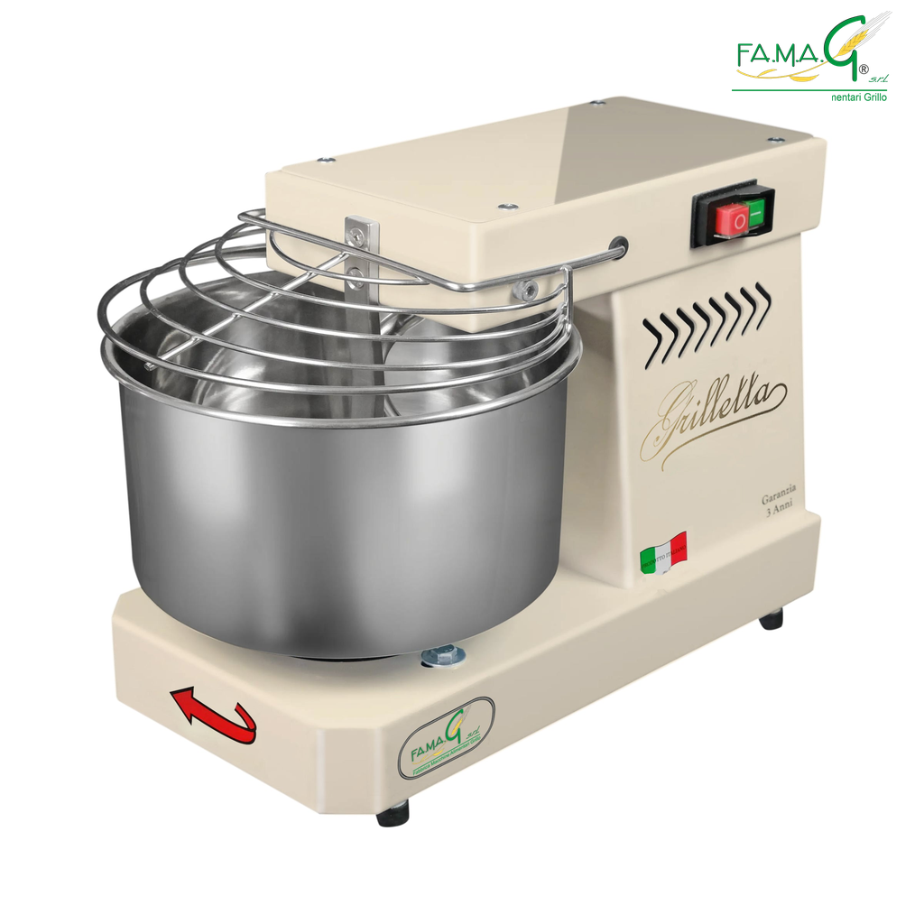 Famag IM5 Single Speed Spiral Dough Mixer - Oyster