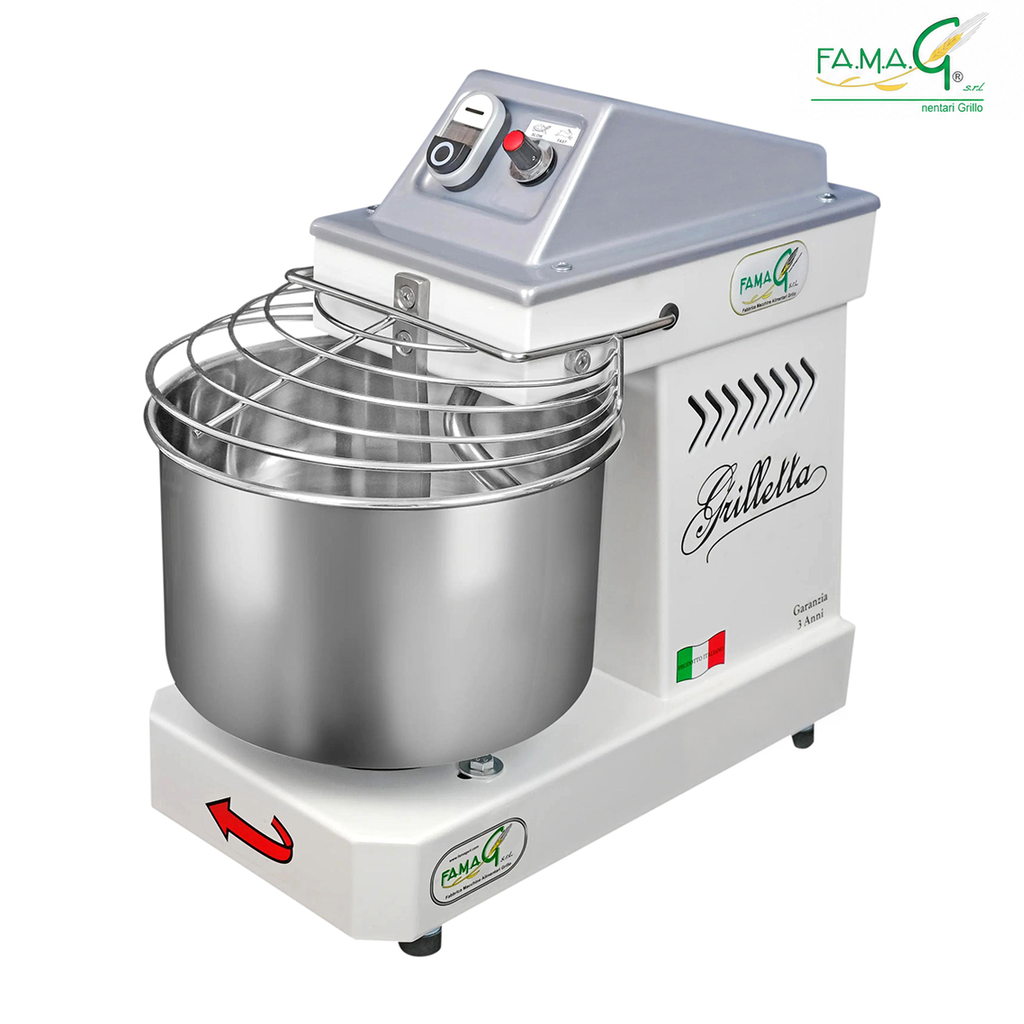 Famag IM5 10-Speed Spiral Dough Mixer - Arctic White