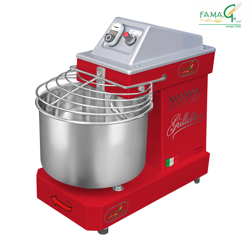 Famag IM5 10-Speed Spiral Dough Mixer - Ruby