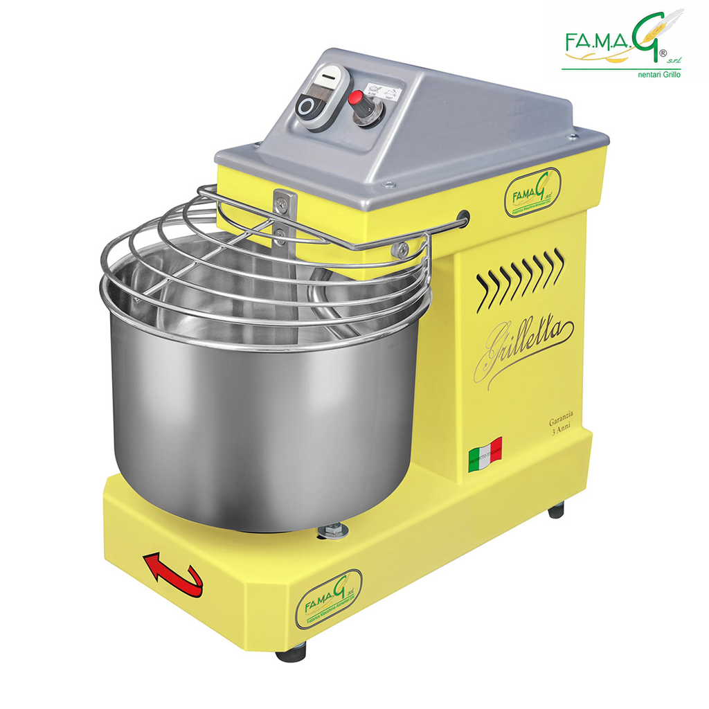 Famag IM5 10-Speed Spiral Dough Mixer - Lemon