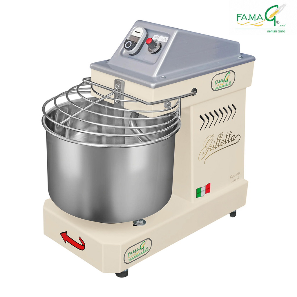 Famag IM5 10-Speed Spiral Dough Mixer - Oyster