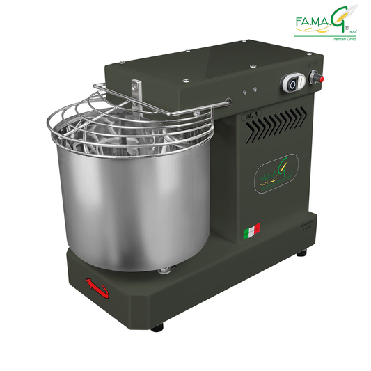 Famag IM8 Single Speed Spiral Dough Mixer - Charcoal