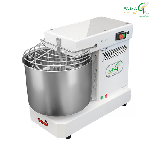 Famag IM10 Single Speed Spiral Dough Mixer - Arctic White