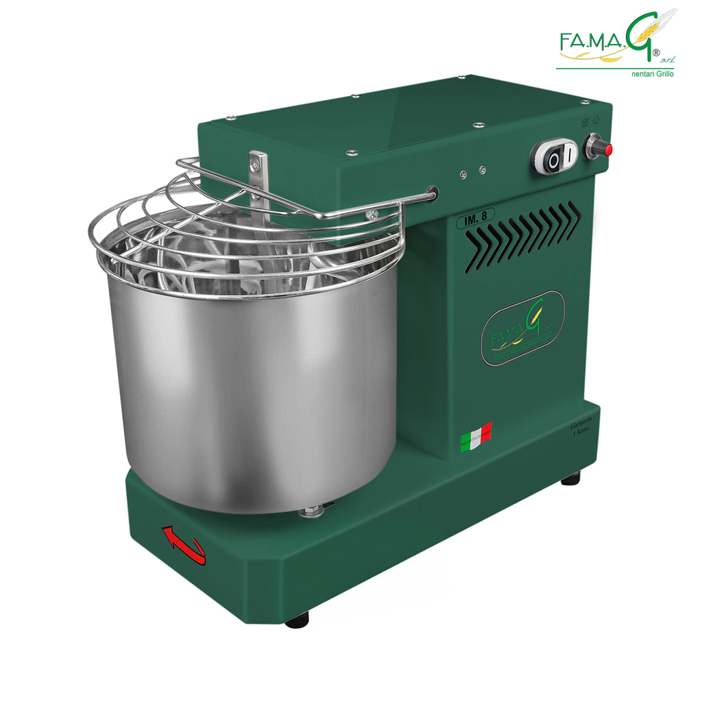 Famag IM8 10-Speed Spiral Dough Mixer - Emerald