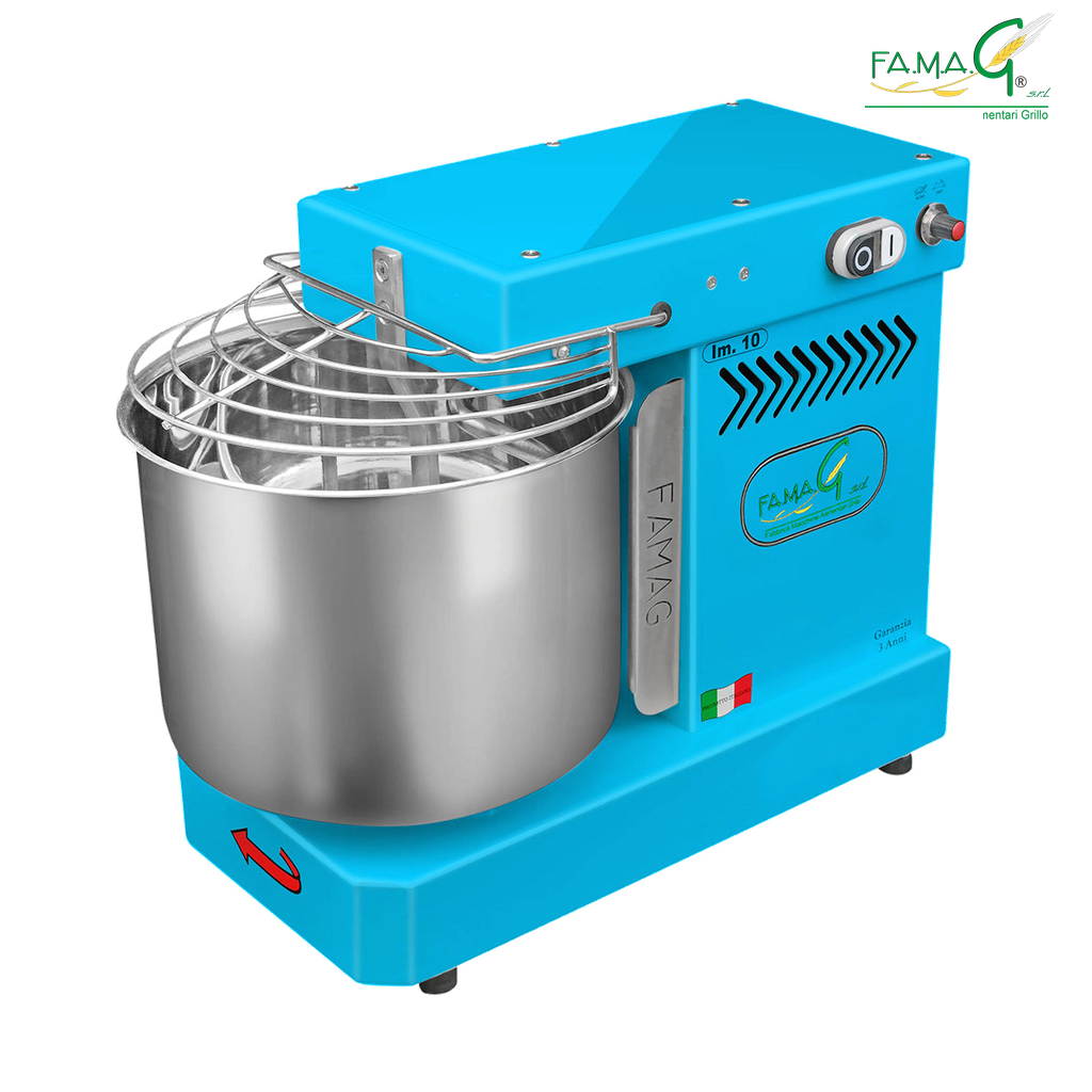 Famag IM10 10-Speed Spiral Dough Mixer - Azzurro