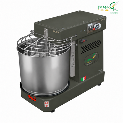 Famag IM8-S 10-Speed Removable Bowl Spiral Dough Mixer - Charcoal