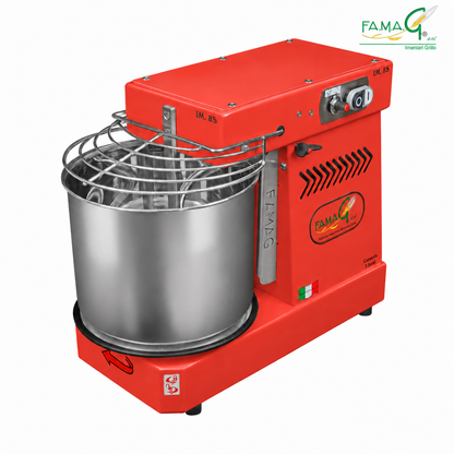 Famag IM8-S 10-Speed Removable Bowl Spiral Dough Mixer - Maraschino