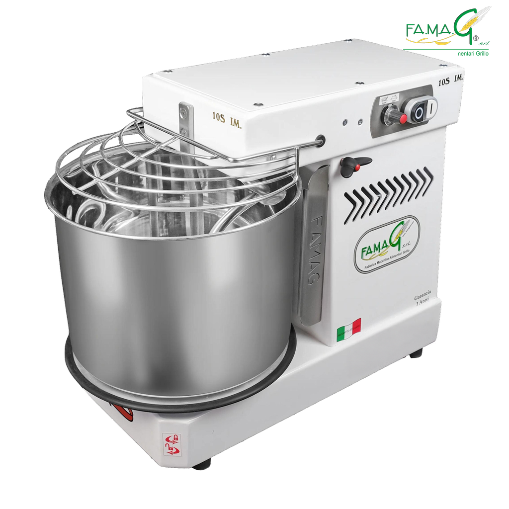 Famag IM10-S 10-Speed Removable Bowl Spiral Dough Mixer - Arctic White