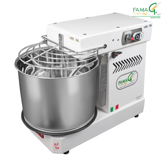 Famag IM10-S 10-Speed Removable Bowl Spiral Dough Mixer - Arctic White