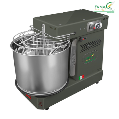 Famag IM10-S 10-Speed Removable Bowl Spiral Dough Mixer - Charcoal
