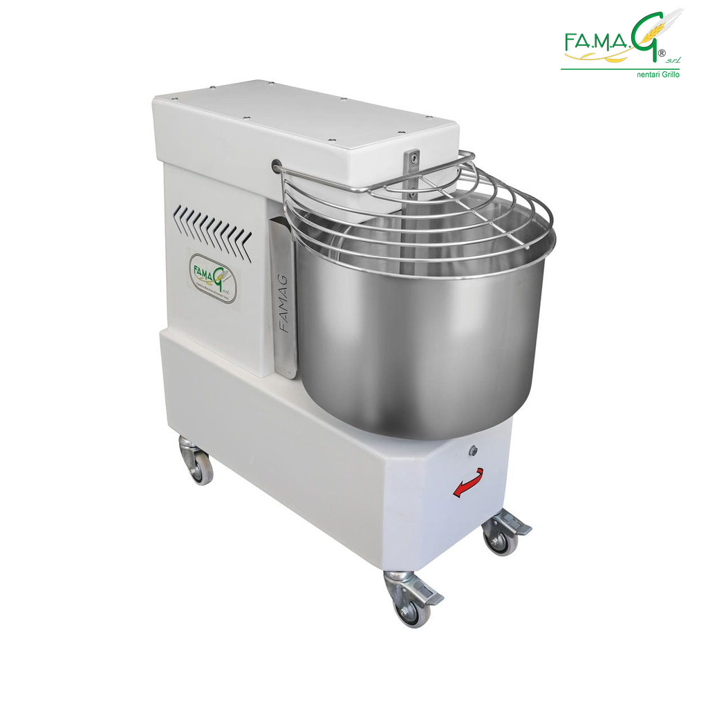 Famag IM20 10-Speed Spiral Dough Mixer - bowl detail