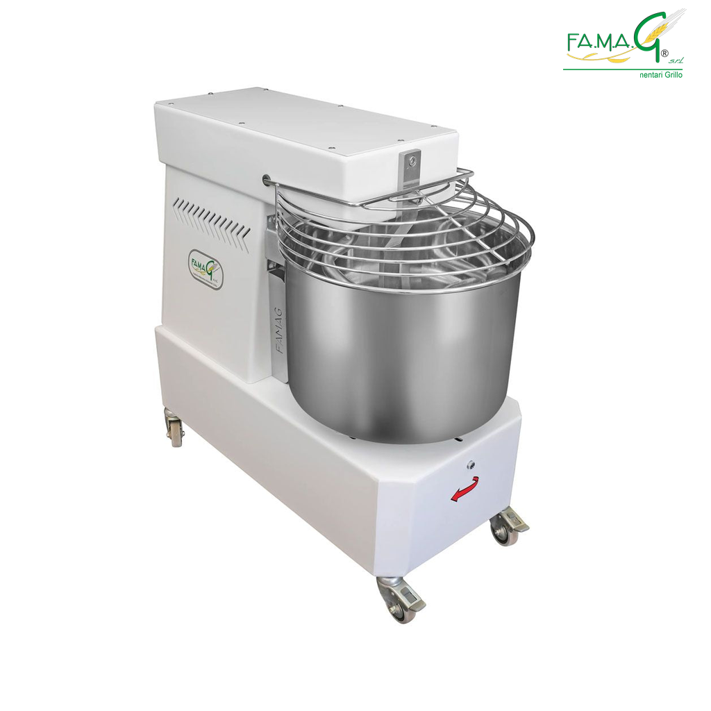 Famag IM30 Single Speed Spiral Dough Mixer - bowl detail