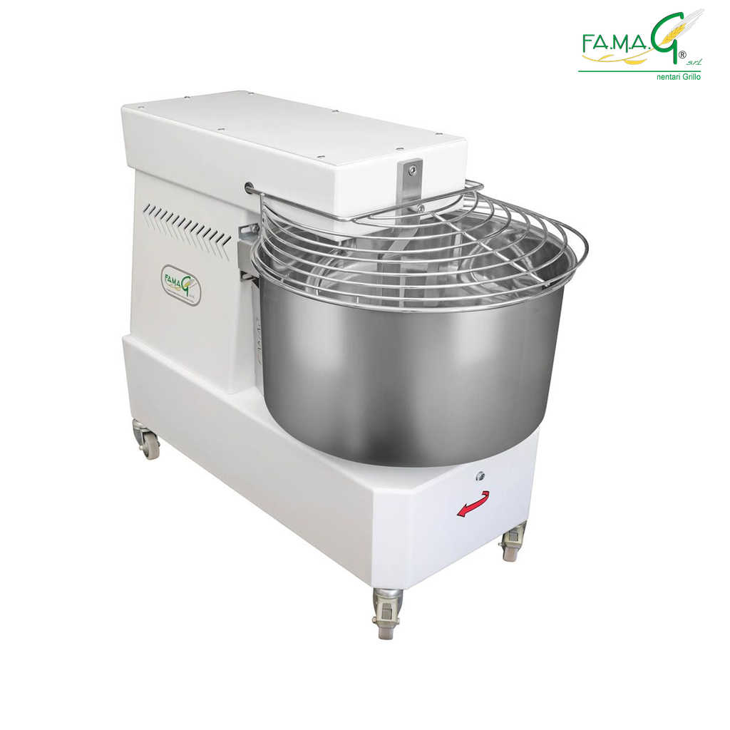 Famag IM40 Single Speed Spiral Dough Mixer - bowl detail