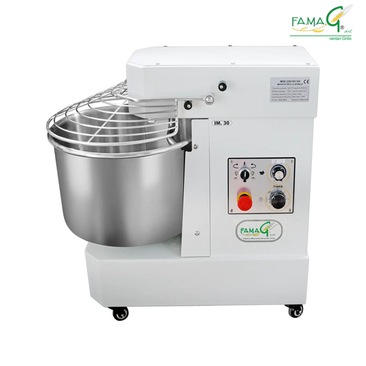 Famag IM30 10-Speed High Hydration Spiral Dough Mixer - side view