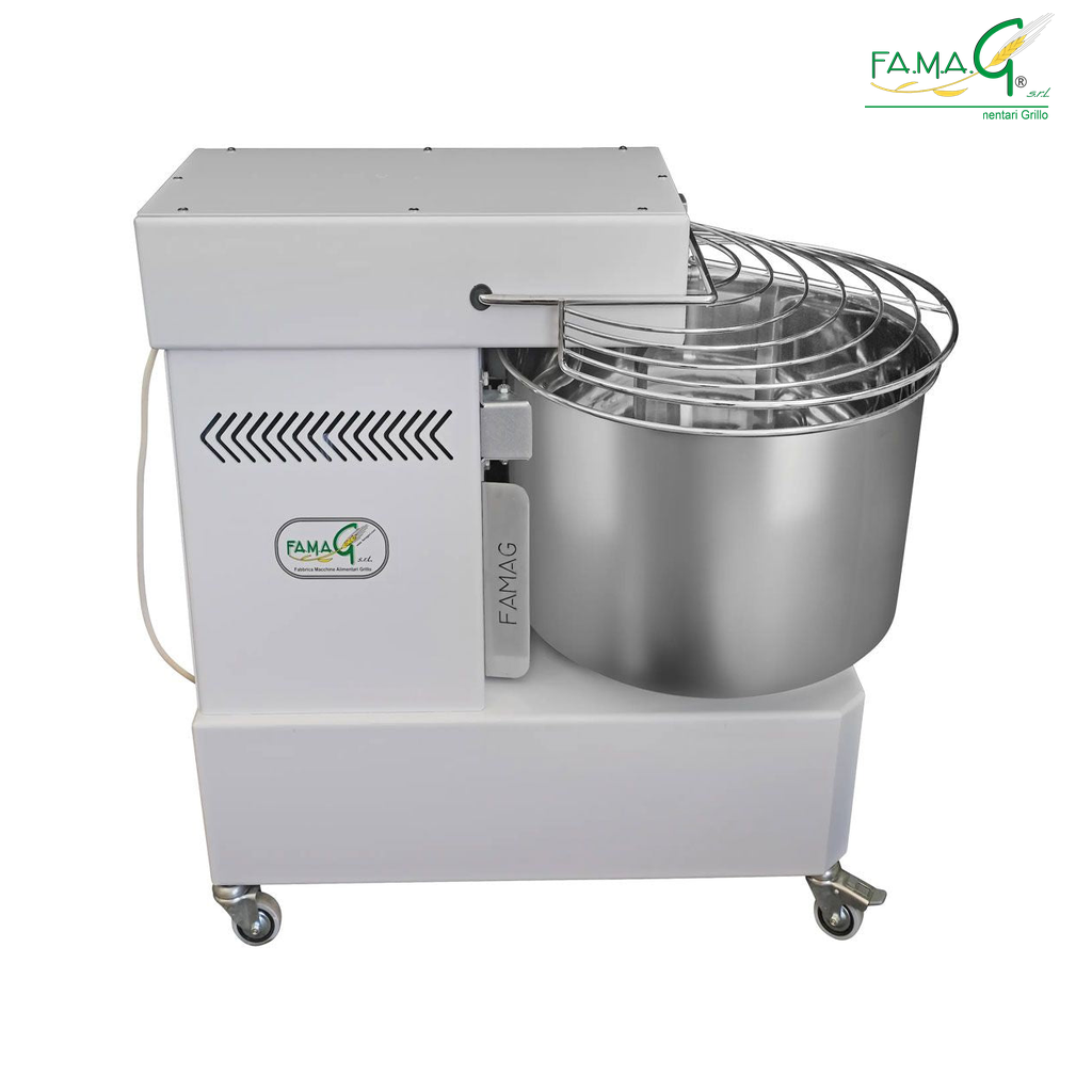 Famag IM50 Single Speed Spiral Dough Mixer - bowl detail