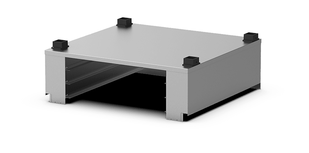 Unox Closed multi-functional support for safely storing the trays. XEBIC-03EU.