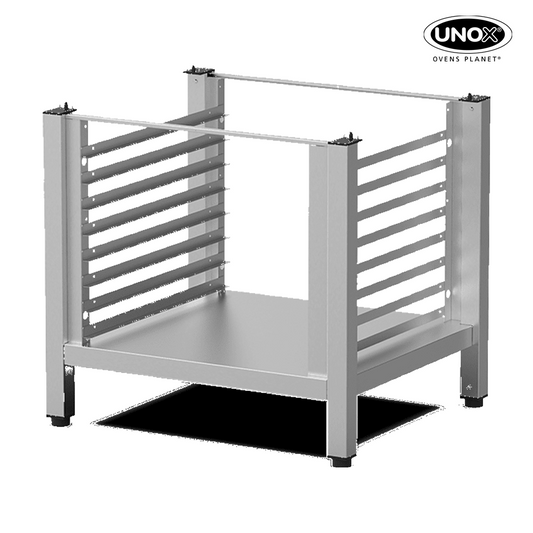 Unox The multifunctional support ideal for storing trays safely and place your oven at the perfect height to work. XEKRT-08EU-H.