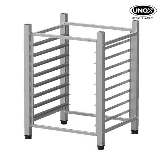 Unox The multifunctional support ideal for storing trays safely and place your oven at the perfect height to work. XR130.