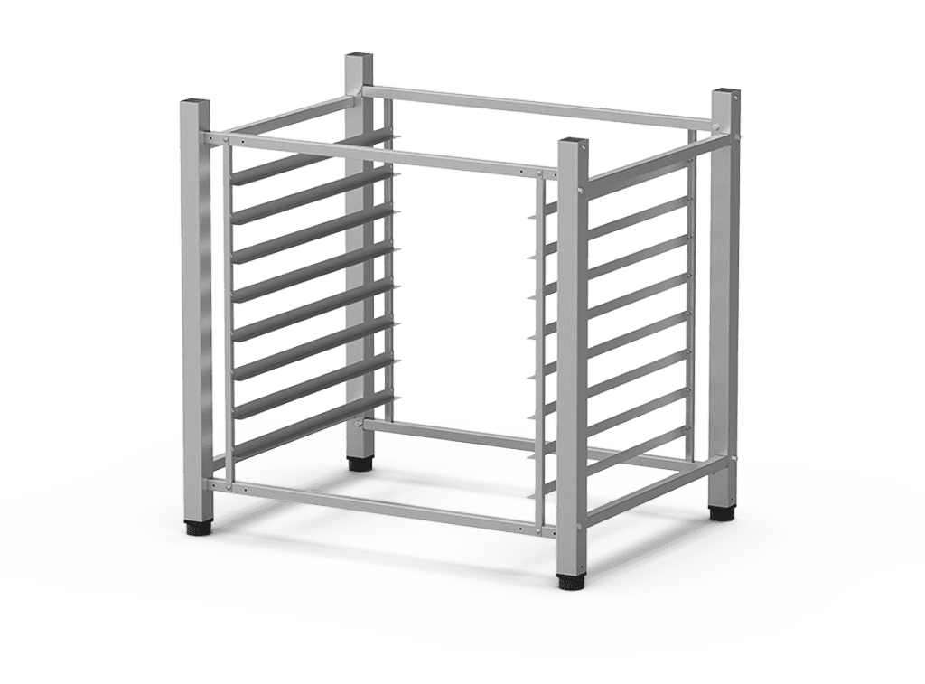 Unox The multifunctional support ideal for storing trays safely and place your oven at the perfect height to work. XR190.