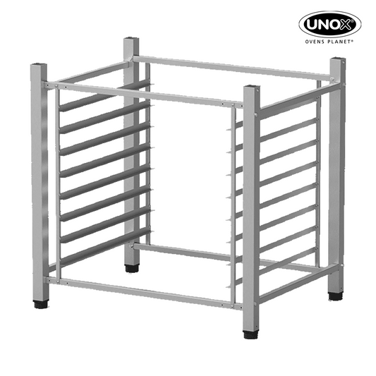 Unox The multifunctional support ideal for storing trays safely and place your oven at the perfect height to work. XR190.