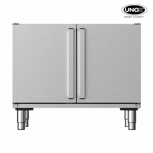 Unox Equipped with a tray-holding compartment and free space for the storage of material. XWAEC-08EF.