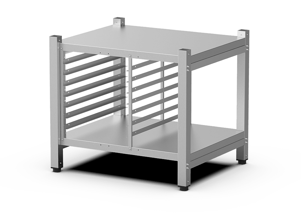 Unox The multifunctional support ideal for storing trays safely and place your oven at the perfect height to work. XWARC-07EF-H.