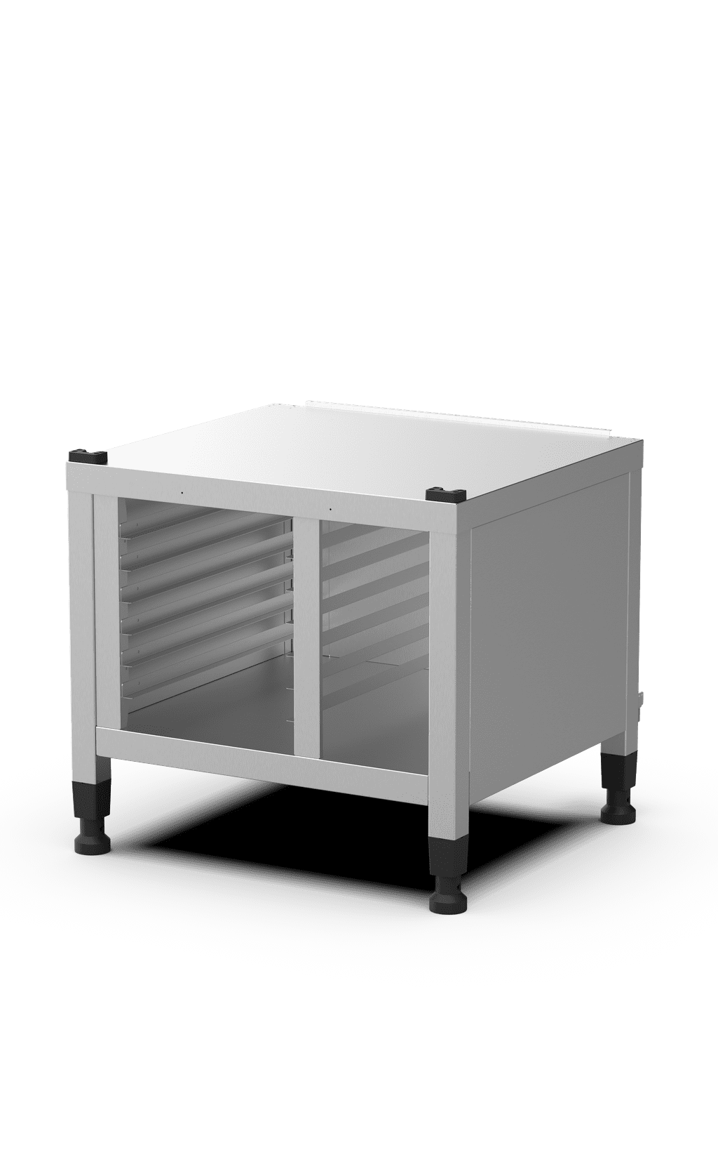 Unox The multifunctional support ideal for storing trays safely and place your oven at the perfect height to work. Equipped with side covers. XWDMA-0611-H.