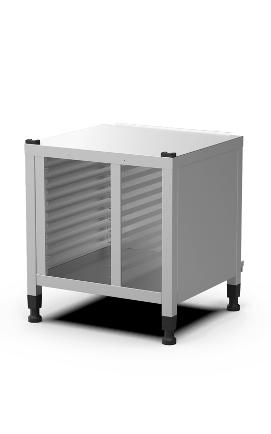 Unox The multifunctional support ideal for storing trays safely and place your oven at the perfect height to work. Equipped with side covers. XWDMA-1011-U.
