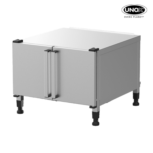 Unox Equipped with a tray-holding compartment and free space for the storage of material. XWLEA-06EF-H.