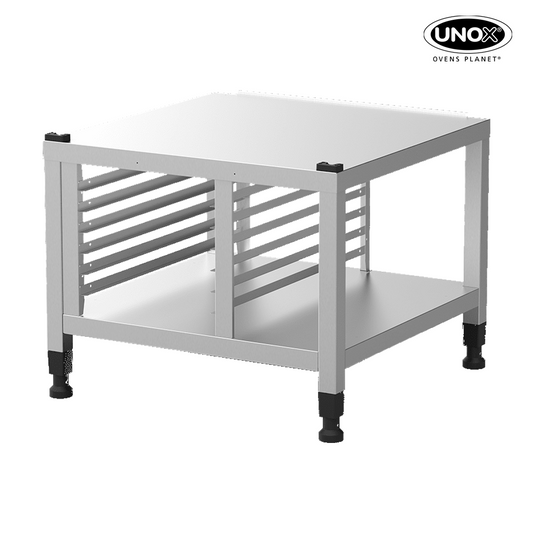 Unox The multifunctional support ideal for storing trays safely and place your oven at the perfect height to work. XWLRA-06EF-H.