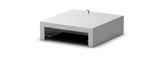 Unox Closed multifunctional stand for safe storage of trays. Equipped with two side supports: one for SPEED.Plate and one for 460x330 baking trays. XWSEW-02HS.