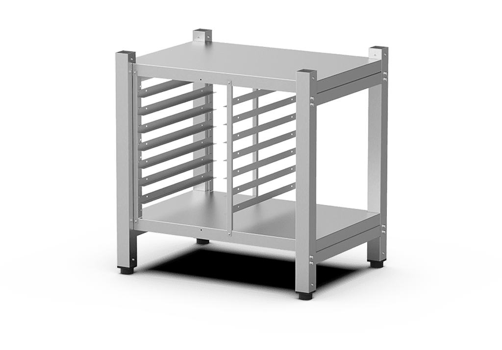 Unox The multifunctional support ideal for storing trays safely and place your oven at the perfect height to work. XWVRC-0711-H.