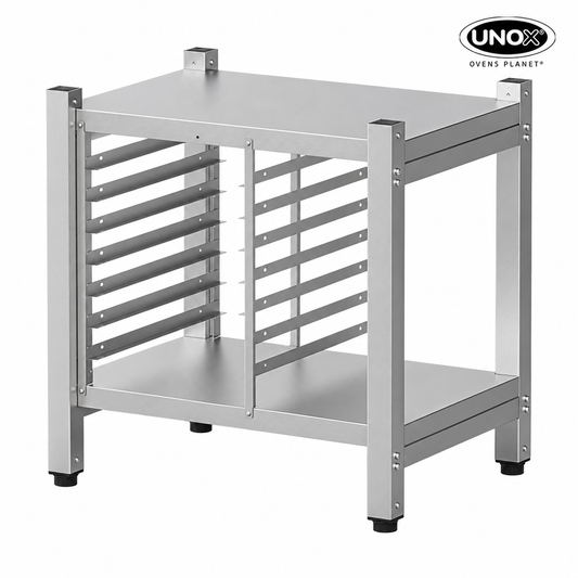 Unox The multifunctional support ideal for storing trays safely and place your oven at the perfect height to work. XWVRC-0711-H.