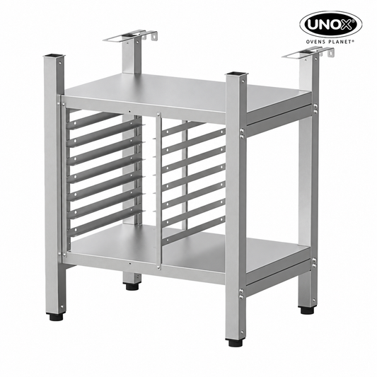 Unox The multifunctional support ideal for storing trays safely and place your oven at the perfect height to work. XWVRC-0711-UH.