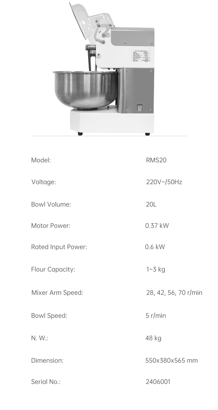 Golden Chef RMS20 specifications